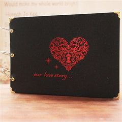 DIY Scrapbook Album Our Story Handmade Photo Memory Book Set