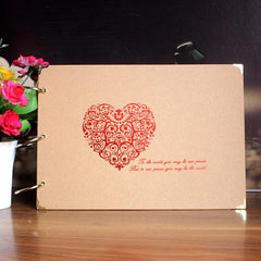 DIY Scrapbook Album Our Story Handmade Photo Memory Book Set
