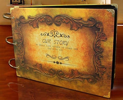 DIY Scrapbook Album Our Story Handmade Photo Memory Book Set