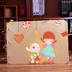 DIY Scrapbook Album Our Story Handmade Photo Memory Book Set