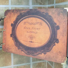 DIY Scrapbook Album Our Story Handmade Photo Memory Book Set