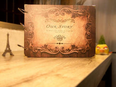 DIY Scrapbook Album Our Story Handmade Photo Memory Book Set
