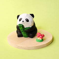 DIY Paint Your Own Wooden Panda Carving Craft Kit Set
