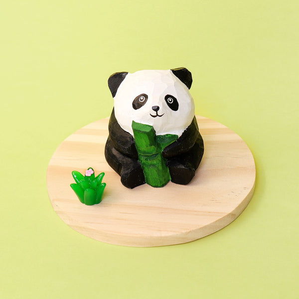 DIY Paint Your Own Wooden Panda Carving Craft Kit Set