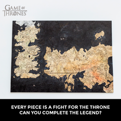 Wooden Game of Thrones Westeros Map Jigsaw Puzzle Board Set