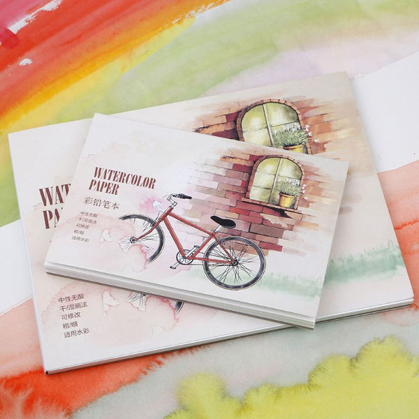 A5 A6 Watercolor Sketchbook 12 Sheets Drawing Painting Paper Book