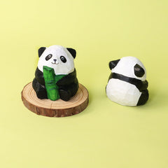 DIY Paint Your Own Wooden Panda Carving Craft Kit Set