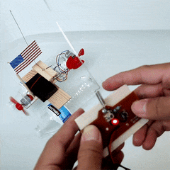 RC Propeller Boat DIY Kit, Educational STEM Toy
