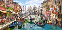 4000 Piece Jigsaw Puzzle, Charms of Venice, Italy Puzzle, Gondola Puzzle, European Puzzle, Adult Puzzles, Castorland C-400287-2