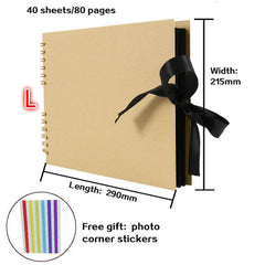 60–80 Pages Scrapbook Photo Album Wedding Anniversary Memory Craft Book