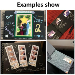 60–80 Pages Scrapbook Photo Album Wedding Anniversary Memory Craft Book