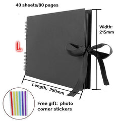 60–80 Pages Scrapbook Photo Album Wedding Anniversary Memory Craft Book