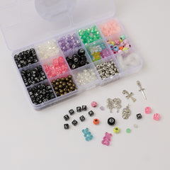 Y2K Jewelry Making Kit Magical Beads Neon Charm Craft Set