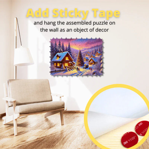 Wooden Jigsaw Puzzle Christmas Eve