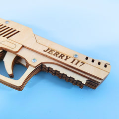 DIY Kit Rubber Band Launcher, Fun Wooden Craft and STEM Toy