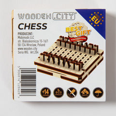Made in Ukraine Portable Travel Chess Set Folding Board Game