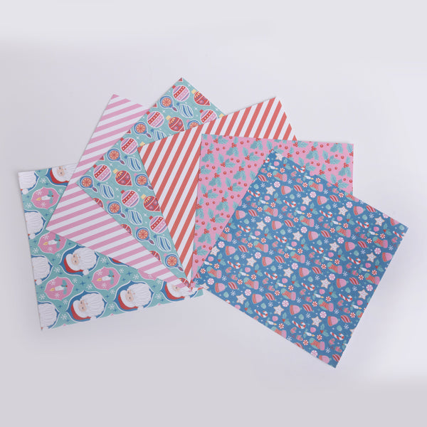 Bow & Arrough Holiday Printed Paper Assortment Cardmaking Scrapbook Set
