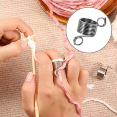 Norwegian Thimble Knitting Yarn Guide Tool Stainless Steel