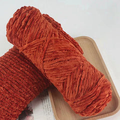 95g Chenille Velvet Yarn Soft Knitting Wool Crochet Craft Set