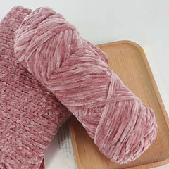 95g Chenille Velvet Yarn Soft Knitting Wool Crochet Craft Set