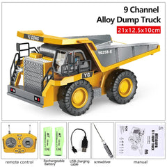 RC Excavator RC CRA Children Toys Remote Control Excavator Toys Kids Radio Control Dump Truck Bulldozer Electric Car Toys Gift