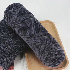95g Chenille Velvet Yarn Soft Knitting Wool Crochet Craft Set