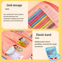 Beginner Crochet Kit Hooks Yarn Portable Travel Craft Set