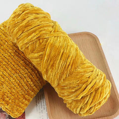 95g Chenille Velvet Yarn Soft Knitting Wool Crochet Craft Set