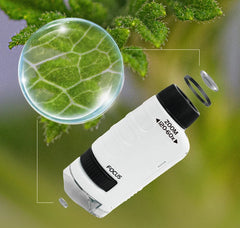 Pocket Microscope Science Toy Kit for Kids with LED Light STEM