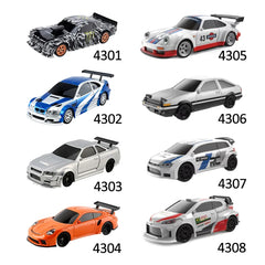 Upgraded Gyro 1/43 RC Drifting Car Racing RTR 4WD High Speed Radio Control Model 2.4G Drift Race Vehicle Mini Gifts