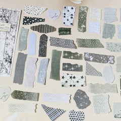 Vintage Paper Sticker Pack for Scrapbooking | 50 PCS Mixed Design Labels