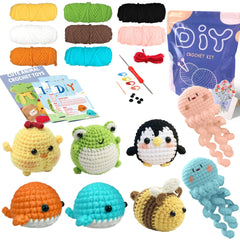 Animal Series Crochet Kit for Beginners DIY Knitting Starter Set