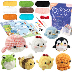 Animal Series Crochet Kit for Beginners DIY Knitting Starter Set