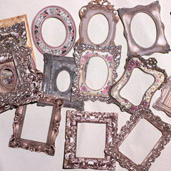 Vintage Frame Scrapbook Paper Set | 30pcs Junk Journal DIY Collage Material