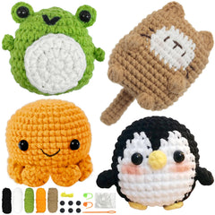Animal Series Crochet Kit for Beginners DIY Knitting Starter Set