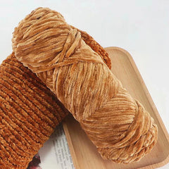 95g Chenille Velvet Yarn Soft Knitting Wool Crochet Craft Set