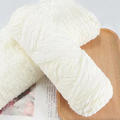 95g Chenille Velvet Yarn Soft Knitting Wool Crochet Craft Set