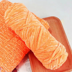 95g Chenille Velvet Yarn Soft Knitting Wool Crochet Craft Set