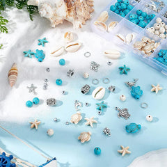 Ocean Summer Friendship Bracelet Clay Beads DIY Jewelry Kit Set