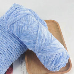 95g Chenille Velvet Yarn Soft Knitting Wool Crochet Craft Set