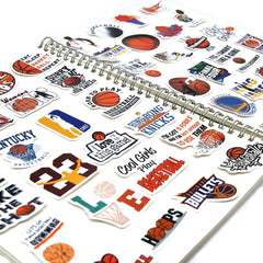 10/50/100 PCS Cute Cartoon basketball Stickers Kawaii Candy Colors Stickers Scrapbooking Diary Stickers School Office Stationery