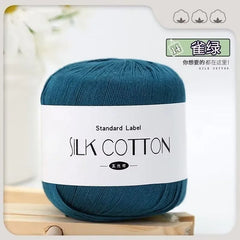 50g/PC Silk Lace Cotton Milk Crochet Yarn Baby Hand-Knitted Warm Soft Knitting Thread for Hand Knitting Supplies Cross Stitch
