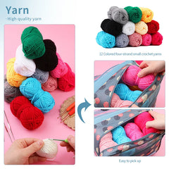 Knitting Crochet Hook Set Home Use DIY Craft Tool Kit