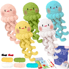 Animal Series Crochet Kit for Beginners DIY Knitting Starter Set