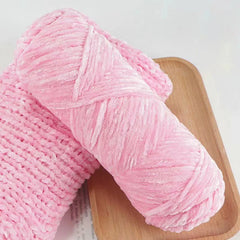 95g Chenille Velvet Yarn Soft Knitting Wool Crochet Craft Set