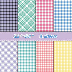 Retro Grid Collage Paper Sheets | DIY Scrapbooking & Junk Journal Material