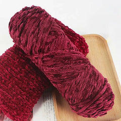 95g Chenille Velvet Yarn Soft Knitting Wool Crochet Craft Set
