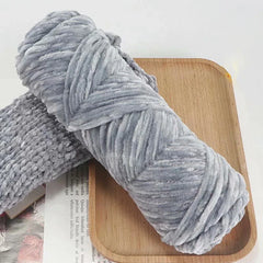 95g Chenille Velvet Yarn Soft Knitting Wool Crochet Craft Set