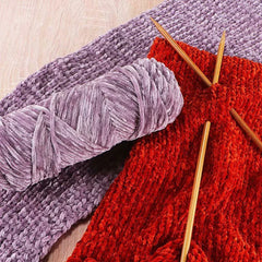95g Chenille Velvet Yarn Soft Knitting Wool Crochet Craft Set