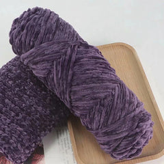 95g Chenille Velvet Yarn Soft Knitting Wool Crochet Craft Set